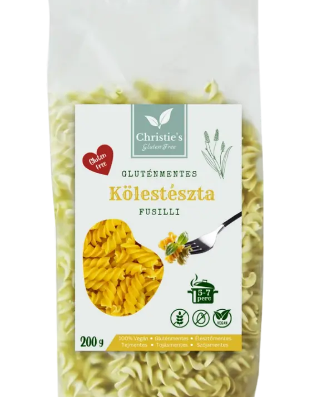 Christie's gluténmentes kölestészta fusilli 200g