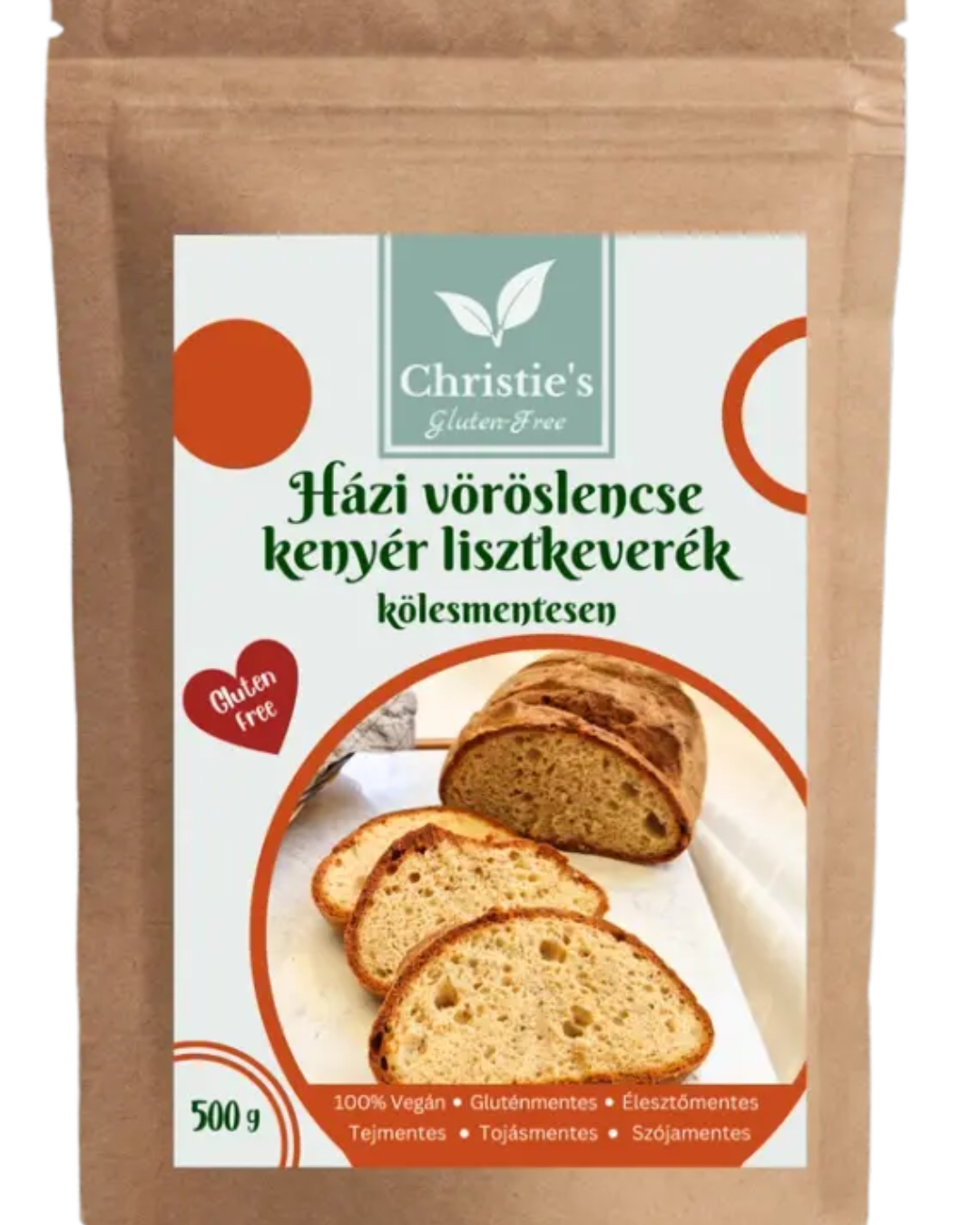 Christie's kölesmentes házi vöröslencse kenyér lisztkeverék 500g
